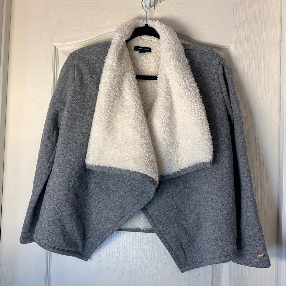 Tommy Hilfiger Sherpa-Lined‎ Open Jacket – Cozy Chic Essential (L)